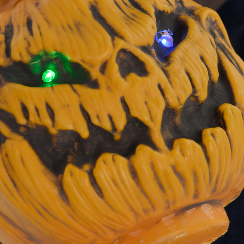 190cm Animated Witch with Broomstick & Glowing Eyes – image 8 of 9