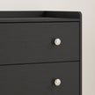 HOMCOM 4 Drawer Chest of Drawers, Modern Dresser for Bedroom, Storage Cabinet for Living Room Entryway, Black Wood – view 10