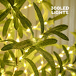 Close-up of warm white LED lights