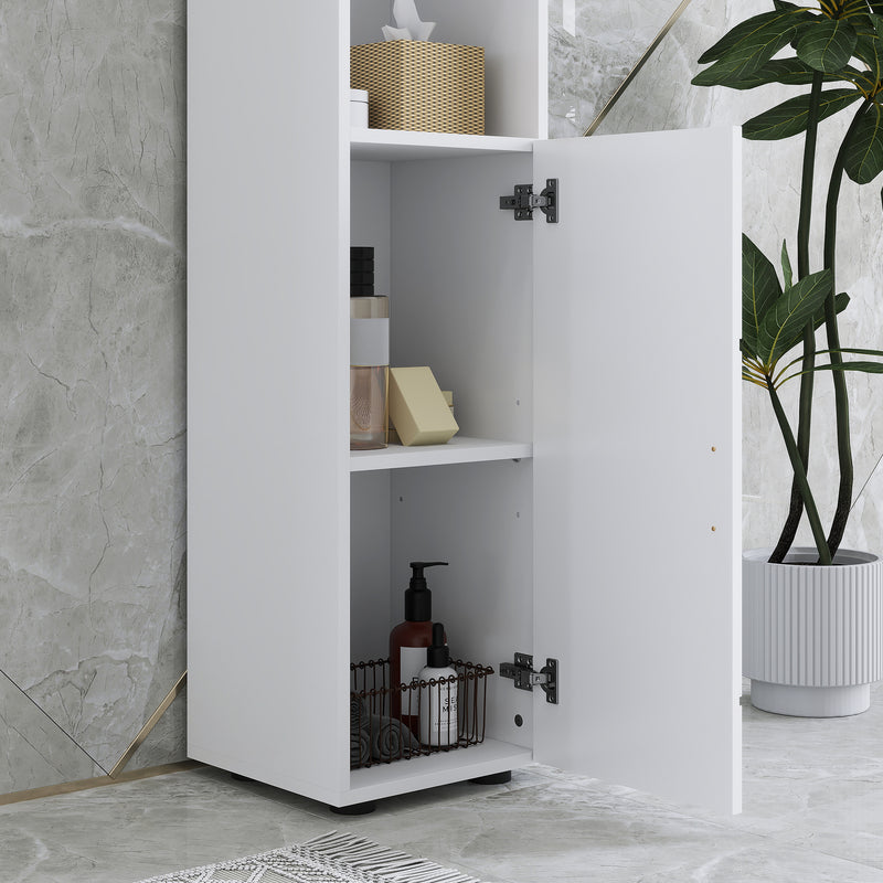 Tall 183 cm embossed bathroom cabinet – image 9