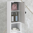 Slim 180 cm light grey bathroom cabinet – image 9