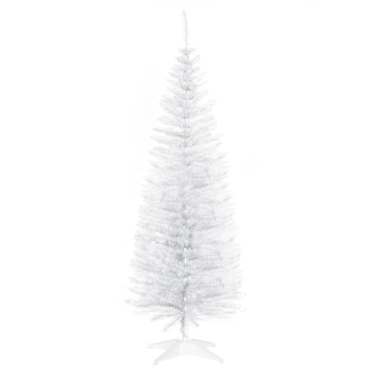 5ft white pencil slim artificial Christmas tree