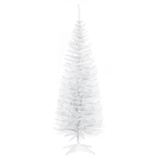 5ft white pencil slim artificial Christmas tree