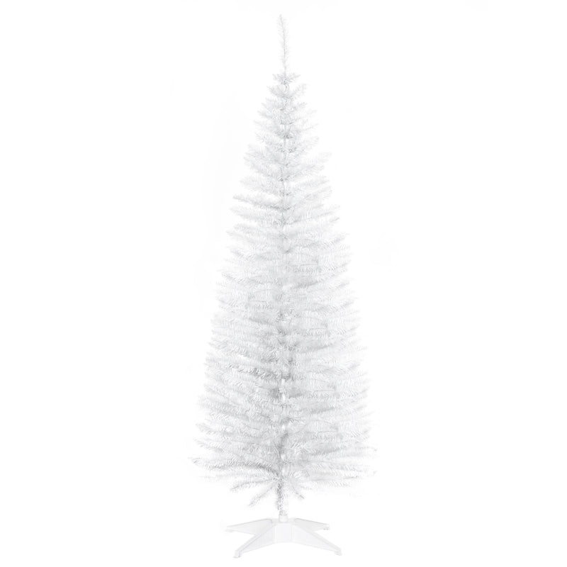 5ft white pencil slim artificial Christmas tree