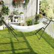 Outsunny 9ft Hammock Stand Adjustable Hammock Frame with Non-Slip Feet for Indoor Outdoor, 150 kg Capacity, Black – view 2