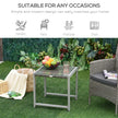 Grey rattan side table – image 5