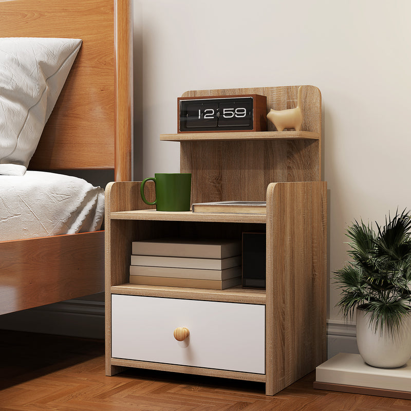 Wood-effect bedside table – image 10