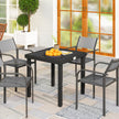 Square black garden table – image 2