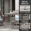 Square rattan dining table – image 6