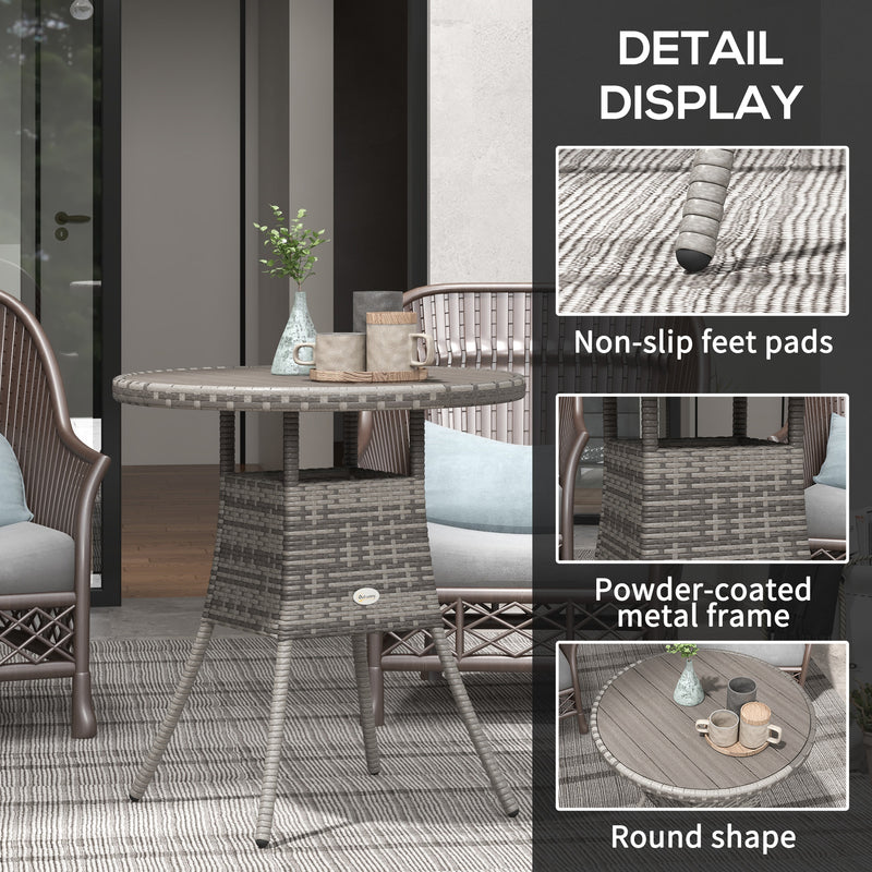Square rattan dining table – image 6
