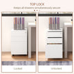 3-drawer steel filing cabinet – image 6