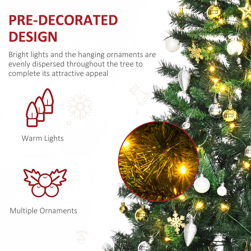 6ft pre-lit decorated Christmas tree – image 5