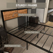 Industrial double bed, 31 cm underbed – image 6