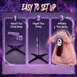100cm Animated Broken-Back Ghost with Glowing Eyes – image 7 of 9