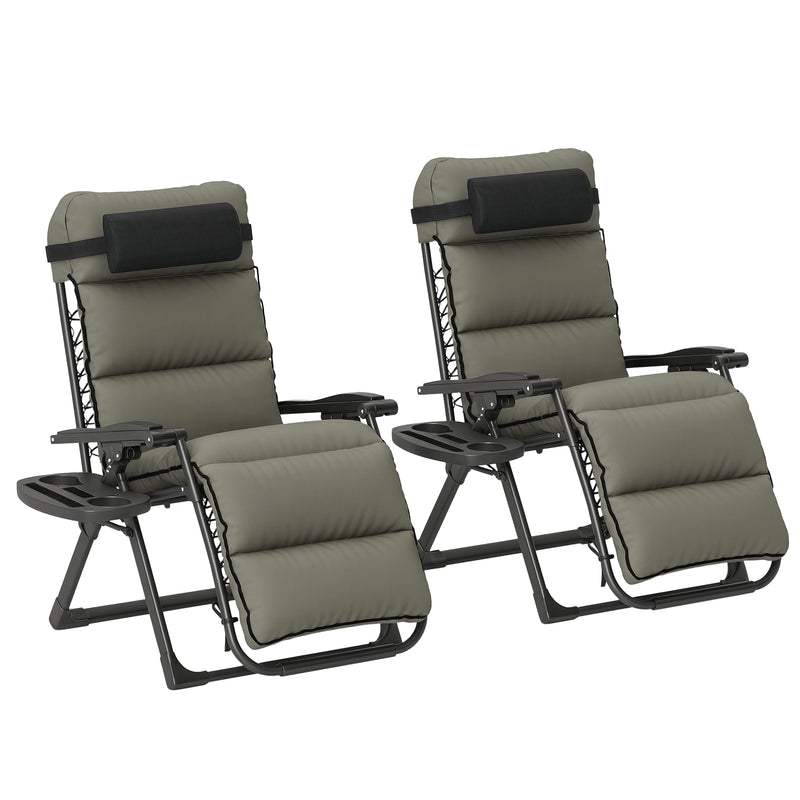 Grey zero gravity recliner chairs – image 10