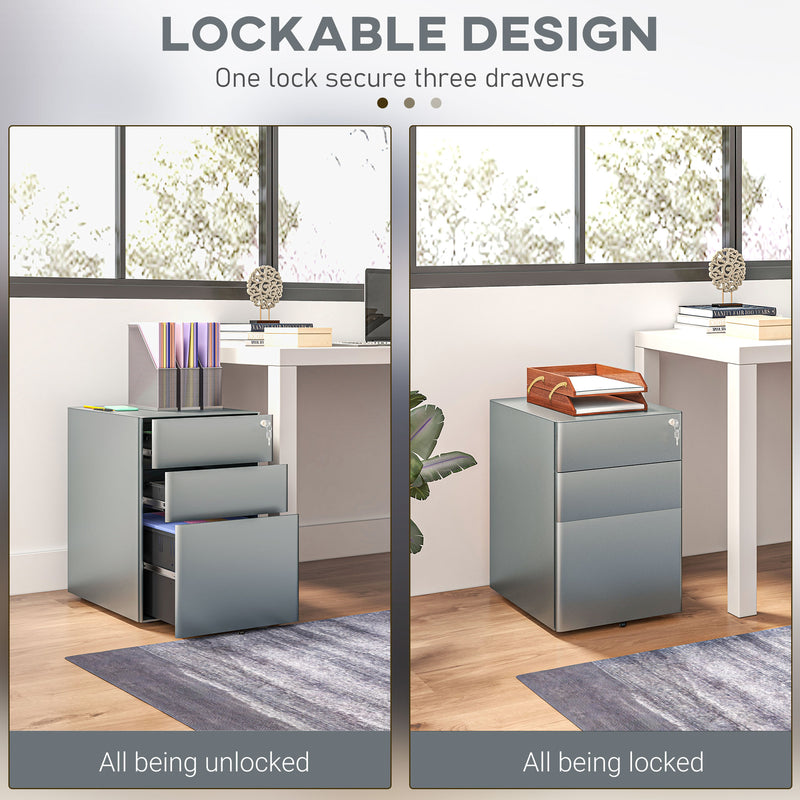 Lockable steel filing cabinet – image 4