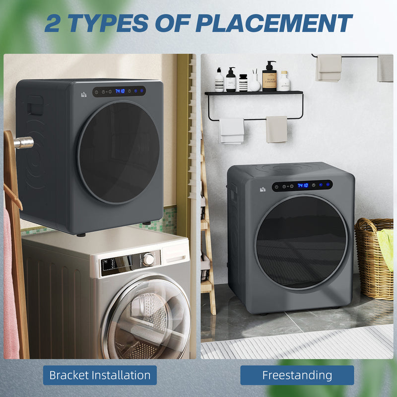 4 kg compact tumble dryer in grey – image 7