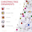 5ft white Christmas tree with decorations – image 4