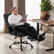 HOMCOM Executive Office Chair, 180kg Big and Tall PU Desk Chair with Linked Armrests, Pocket Spring Cushion, Adjustable – view 9