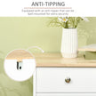 White rubberwood-top sideboard – image 7