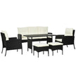 7-seater rattan sofa dining set – image 10