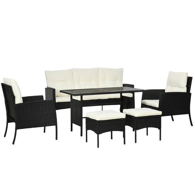 7-seater rattan sofa dining set – image 10