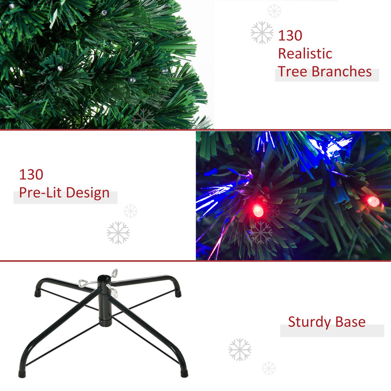 4ft fibre optic Christmas tree with RGB LEDs – image 8