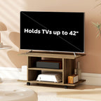 Modern TV Cabinet Stand Storage Shelves Table Mobile Bedroom Furniture Bookshelf Bookcase Walnut