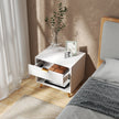 White & gold bedside table – image 9