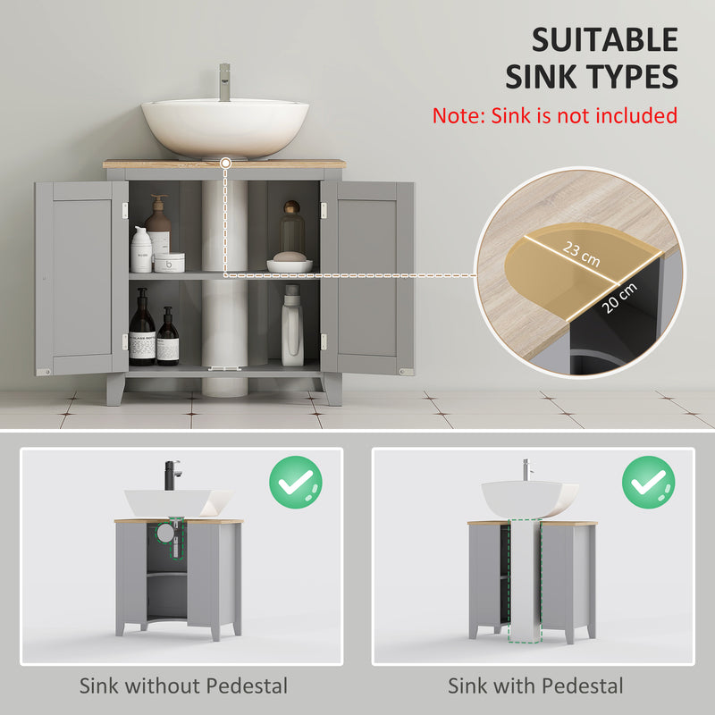 Grey under sink cabinet – image 4
