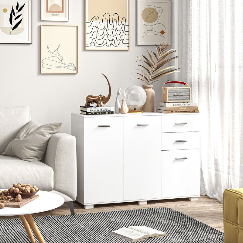 White 3-door sideboard – image 10