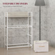 Black & natural 4-drawer fabric chest – image 6