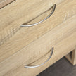 Brown 2-drawer bedside table – image 8