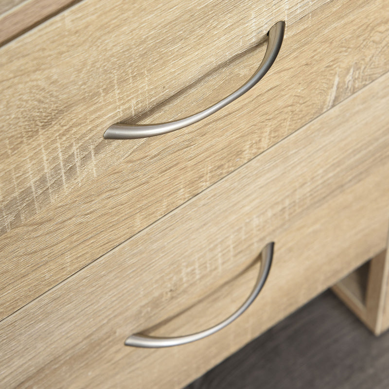 Brown 2-drawer bedside table – image 8
