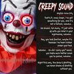167cm Animated Clown with Rotating Head, Glowing Eyes & Sound – image 7 of 9