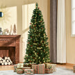 6ft pre-lit pencil Christmas tree – image 2