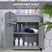 Grey 2-drawer bathroom cabinet – image 5
