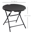 Folding round garden table – image 3