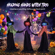 120cm Set of 3 Light-Up Witches Holding Hands – Outdoor – image 4 of 9