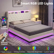 King ottoman bed with LED – image 5