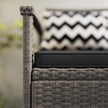 Outsunny 160L Storage Two-Seater Rattan Bench - Grey – view 9