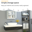 Compact white mirror cabinet – image 6