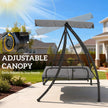 Light grey 2-in-1 swing bed – image 5