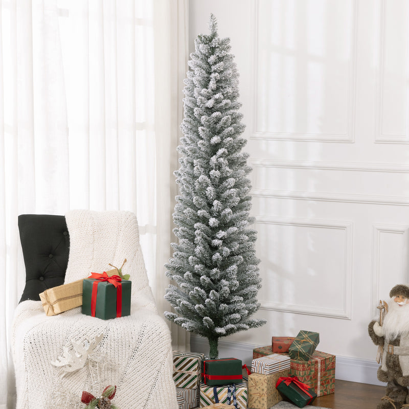 6ft snowy pencil Christmas tree – image 10