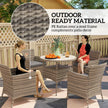 Rattan garden dining set – image 7
