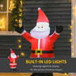 LED lighting on the 4ft Santa Christmas inflatable