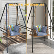 Outsunny Hammock Chair Stand, Hanging Heavy Duty Metal Frame Hammock Stand for Hanging Hammock Air Porch Swing Chair – view 5