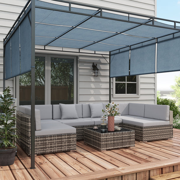 7-piece rattan corner sofa set – image 2
