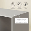 Grey open wardrobe on wheels – image 6