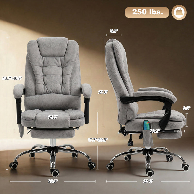 Heated massage executive chair – image 3